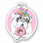 Sticker Rêve devenu réalité (Devant)