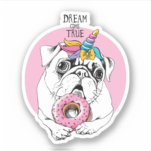 Sticker Rêve devenu réalité (Devant)