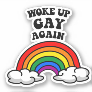 Sticker Réveillé gay à nouveau