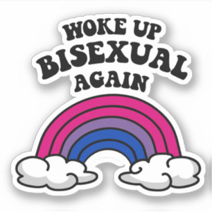 Sticker Réveillez-vous bisexuel