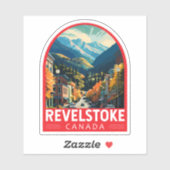 Sticker Revelstoke Canada Travel Art Vintage (Feuille)