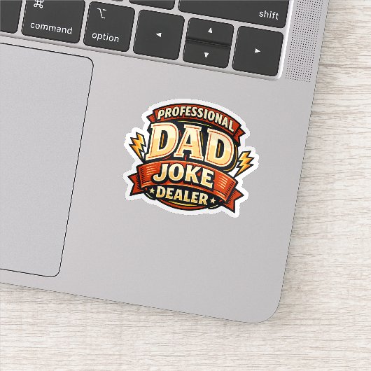 Sticker Revendeur de blagues de papa professionnel Drôle d (Détail)