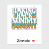Sticker Revenir dimanche Funny Sarcasme (Feuille)
