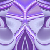 Sticker Rêves arc-en-ciel à fleurs violettes (Devant)