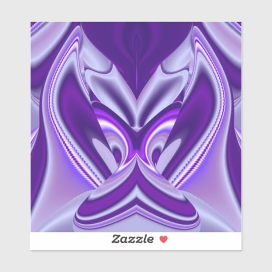 Sticker Rêves arc-en-ciel à fleurs violettes (Feuille)