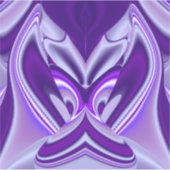 Sticker Rêves arc-en-ciel à fleurs violettes (Devant)