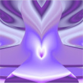 Sticker Rêves arc-en-ciel à fleurs violettes (Devant)