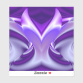 Sticker Rêves arc-en-ciel à fleurs violettes (Feuille)