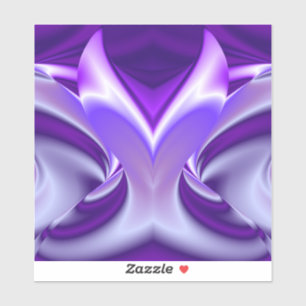 Sticker Rêves arc-en-ciel à fleurs violettes