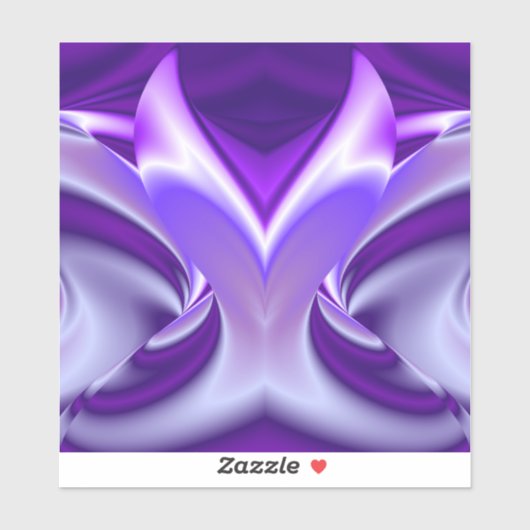 Sticker Rêves arc-en-ciel à fleurs violettes (Feuille)