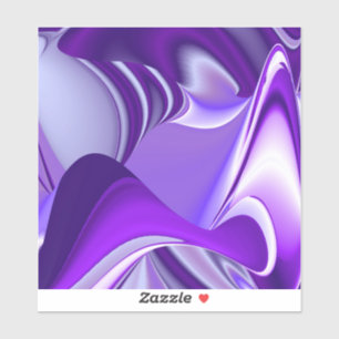 Sticker Rêves arc-en-ciel à fleurs violettes