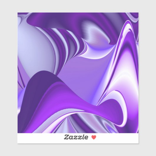 Sticker Rêves arc-en-ciel à fleurs violettes (Feuille)