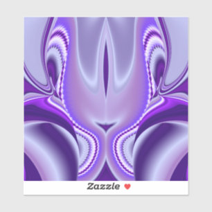 Sticker Rêves arc-en-ciel à fleurs violettes