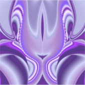 Sticker Rêves arc-en-ciel à fleurs violettes (Devant)