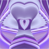 Sticker Rêves arc-en-ciel à fleurs violettes (Devant)