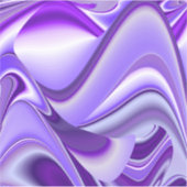 Sticker Rêves arc-en-ciel à fleurs violettes (Devant)