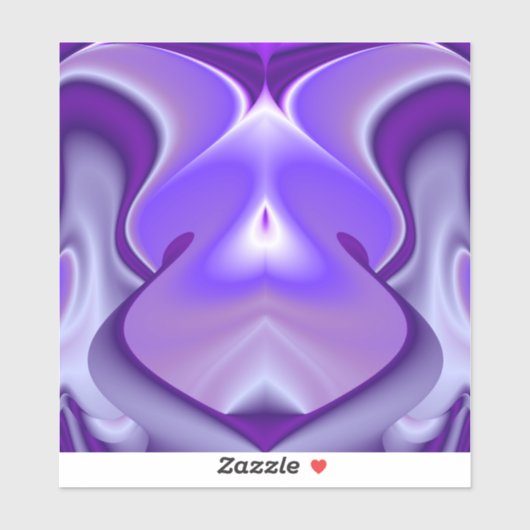 Sticker Rêves arc-en-ciel à fleurs violettes (Feuille)