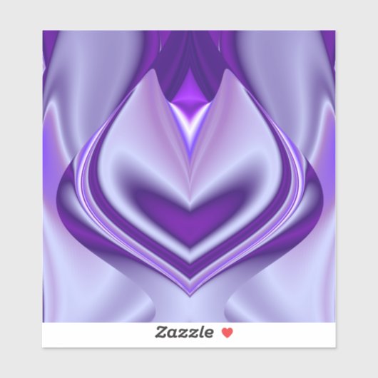 Sticker Rêves arc-en-ciel à fleurs violettes (Feuille)