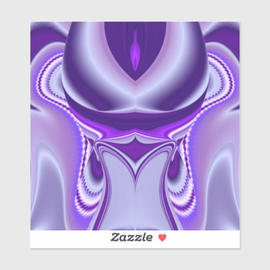 Sticker Rêves arc-en-ciel à fleurs violettes (Feuille)