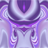 Sticker Rêves arc-en-ciel à fleurs violettes (Devant)