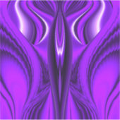 Sticker Rêves arc-en-ciel à fleurs violettes, ailes anges (Devant)