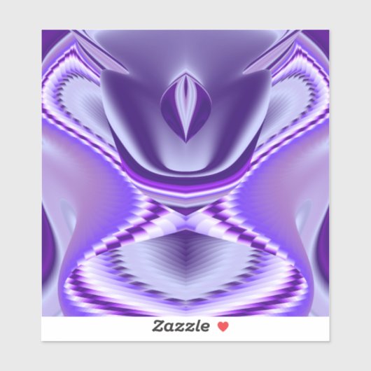 Sticker Rêves d'arc-en-ciel de fleur violette (Feuille)
