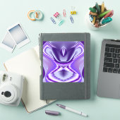 Sticker Rêves d'arc-en-ciel de fleur violette (Couverture iPad)