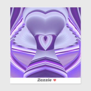 Sticker Rêves d'arc-en-ciel de fleurs violettes