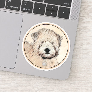 Sticker Revêtu doux Roue Peinture Terrier Art original