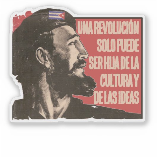 STICKER RÉVOLUTION CUBAINE (Devant)