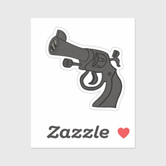 Sticker Revolver de dessin (Feuille)