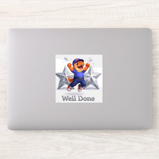 Sticker Rex et hoot deux étoiles argentées bien fait autoc (Ordinateur)