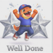 Sticker Rex et hoot deux étoiles argentées bien fait autoc (Devant)