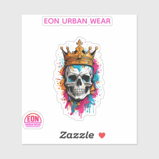 STICKER REY CALAVERA (Feuille)