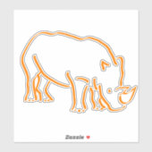 Sticker Rhino (Feuille)