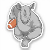 Sticker Rhino de football (Recto)
