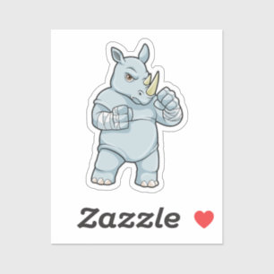 Sticker Rhino en boîte à Boxer