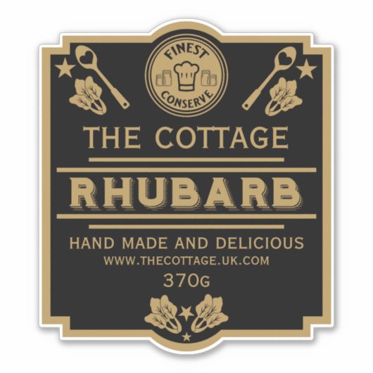 Sticker Rhubarb Conserve Maker (Devant)