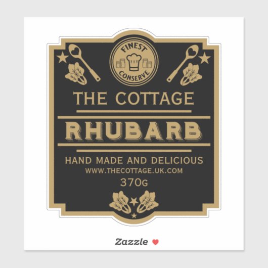 Sticker Rhubarb Conserve Maker (Feuille)