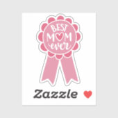 Sticker Ribbon Maman Award | Cadeau d'appréciation de la m (Feuille)