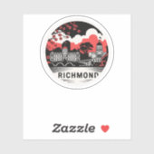 Sticker Richmond City Virginia USA (Feuille)