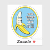 Sticker RICK ET MORTY™ | Badge en brique banane (Feuille)