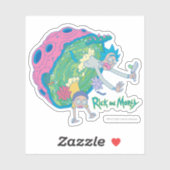 Sticker RICK ET MORTY™ | Décrochage du portail infecté (Feuille)