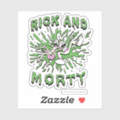 Sticker RICK ET MORTY™ | Falling Into Acid (Feuille)