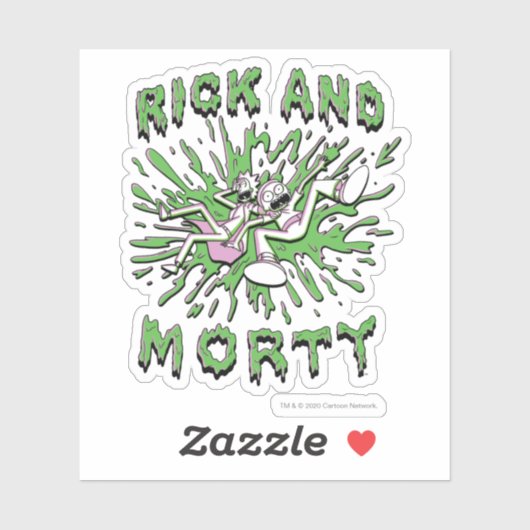 Sticker RICK ET MORTY™ | Falling Into Acid (Feuille)