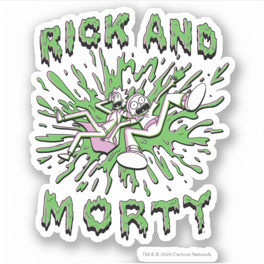 Sticker RICK ET MORTY™ | Falling Into Acid (Devant)