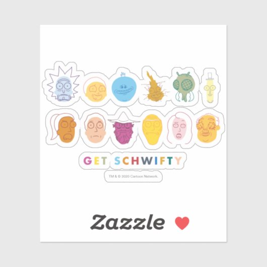 Sticker RICK ET MORTY™ | Get Schwifty (Feuille)