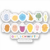 Sticker RICK ET MORTY™ | Get Schwifty (Devant)