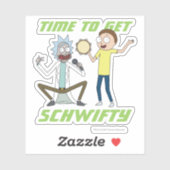 Sticker RICK ET MORTY™ | Il Est Temps D'Obtenir Schwifty (Feuille)