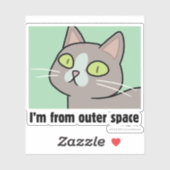 Sticker RICK ET MORTY™ | Je viens de l'espace extra-atmosp (Feuille)